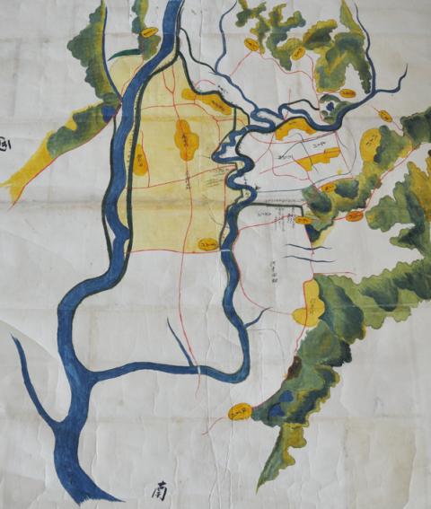 嶺田用水関係文書絵図