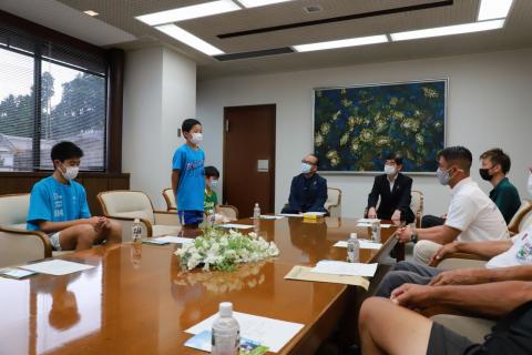 全国大会出場選手表敬訪問1