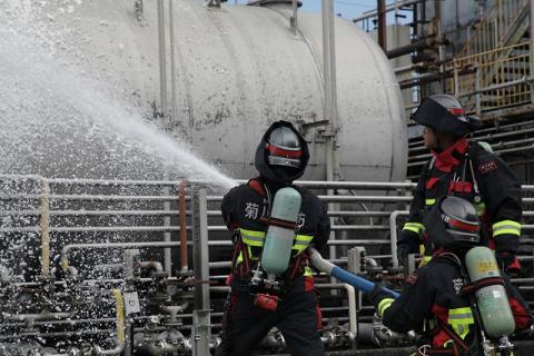 令和8年危険物訓練　泡消火