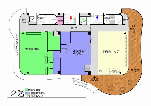 東館2階平面図